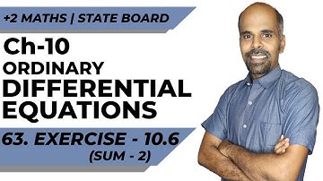 Class 12 | Ex - 10.6 | Sum No. 2 | Ordinary Differential Equations | State Board | ram maths