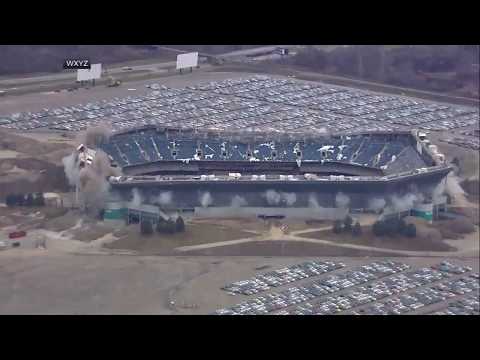 Silverdome successfully imploded on second attempt | ESPN