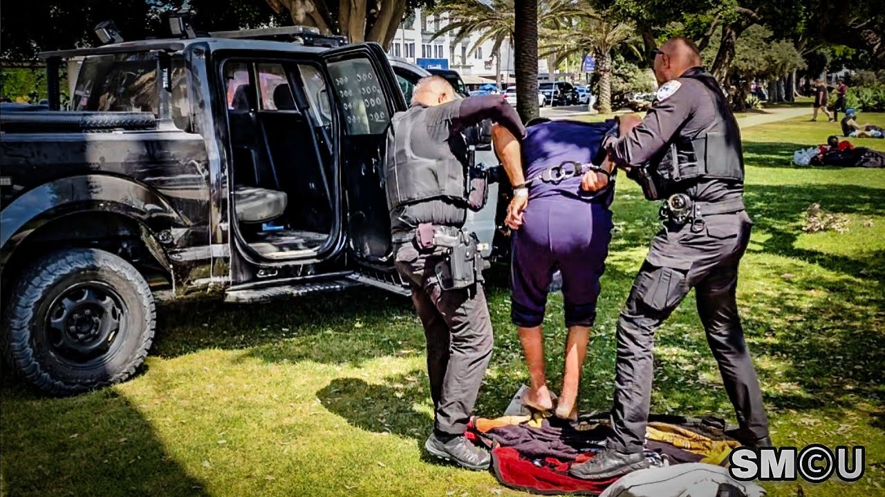 𝗣𝗔𝗧𝗥𝗢𝗟𝗜𝗡𝗚 𝗣𝗔𝗟𝗜𝗦𝗔𝗗𝗘𝗦 𝗣𝗔𝗥𝗞: Police Officers Arrest Parolee at Large During Park Operation