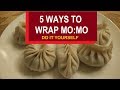Easy 5 momos shape  how to fold momos