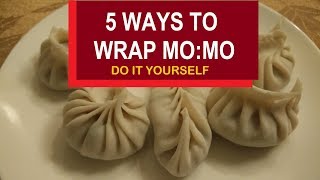 Easy 5 momos shape  how to fold momos