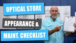 Optical Store Appearance and Maintenance Checklist