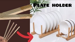 Diy: Make a beautiful plate holder yourself at home