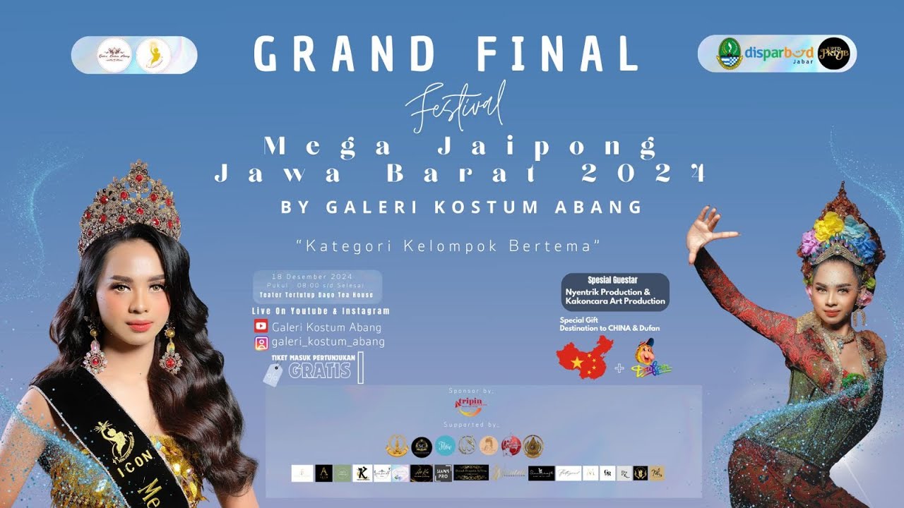 GRAND FINAL DAN MALAM PENGANUGRAHAN FESTIVAL MEGA JAIPONG JAWA BARAT 2024