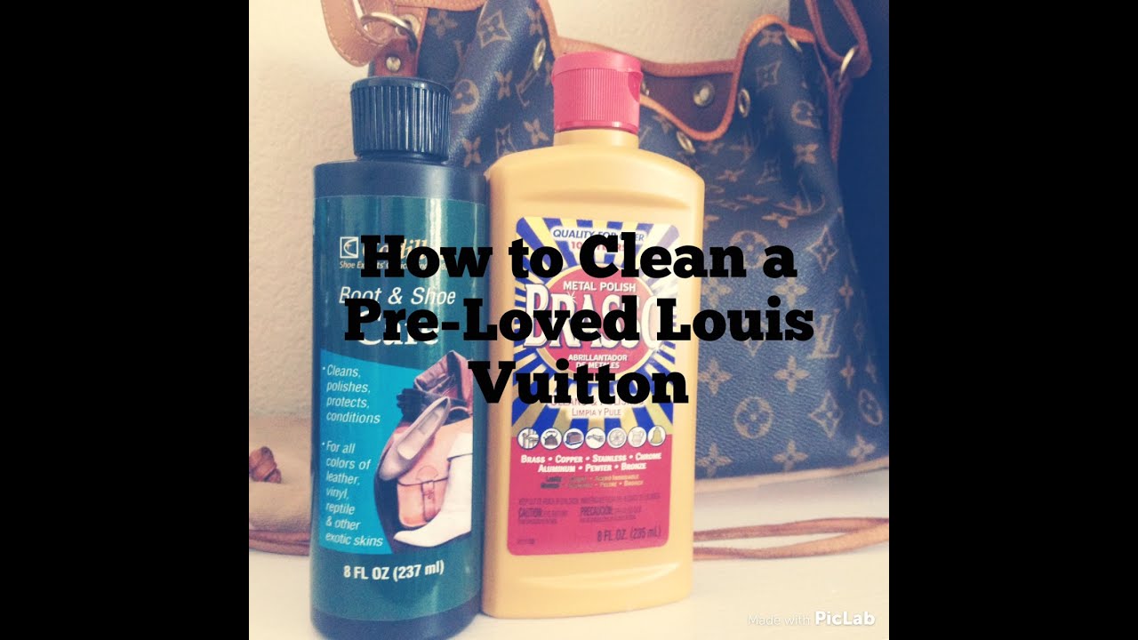 HOW I CLEANED MY PRE-LOVED LOUIS VUITTON - YouTube