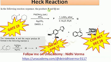 Heck Reaction,  questions from CSIR NET and GATE