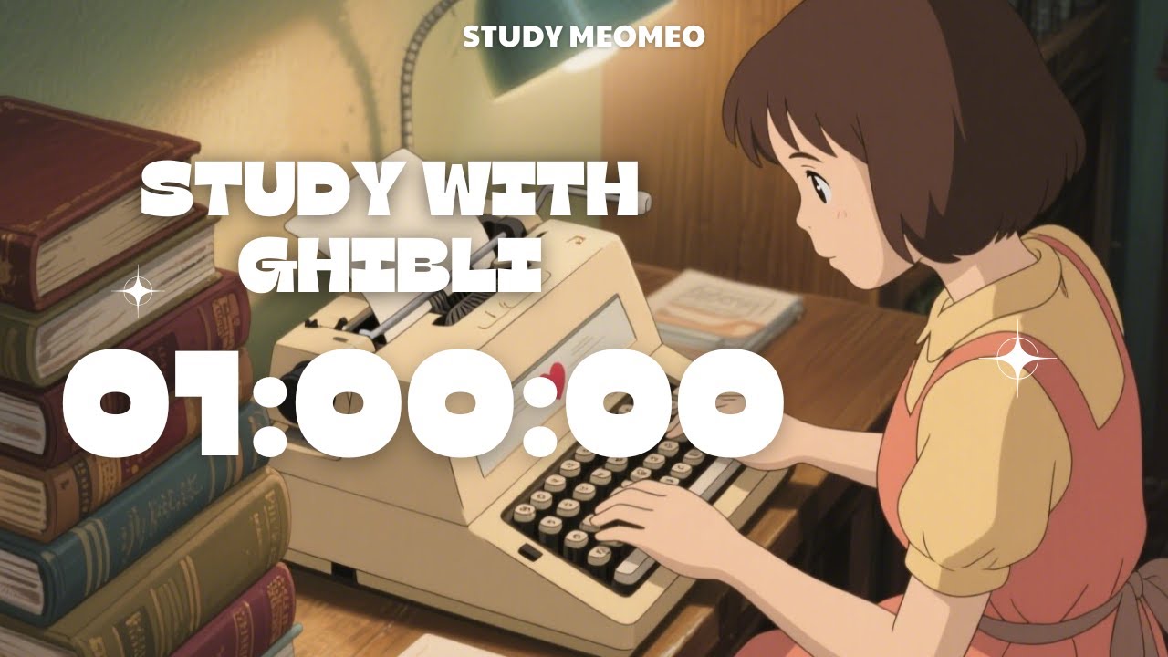 Study with Me - 1 Hour Focused Study Session with Relaxing Piano Music ...
