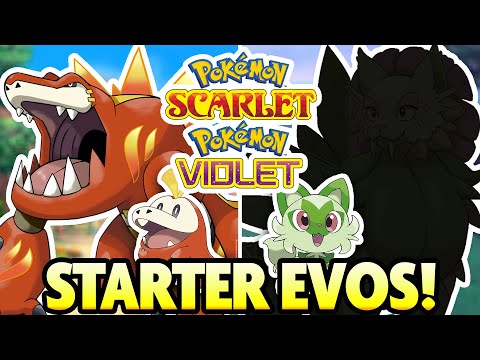 Pokémon Scarlet Violet Gen 9 - STARTERS EVOLUTION 