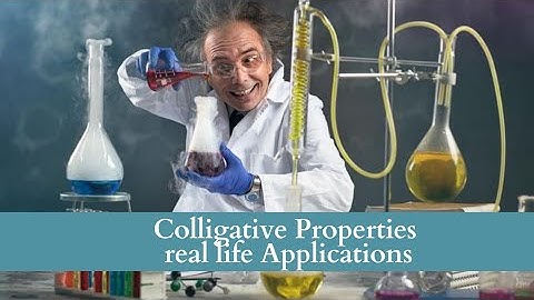colligative properties real life applications