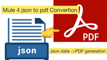 How to generate pdf from JSON Data in mule4 | PDF file generation in MuleSoft