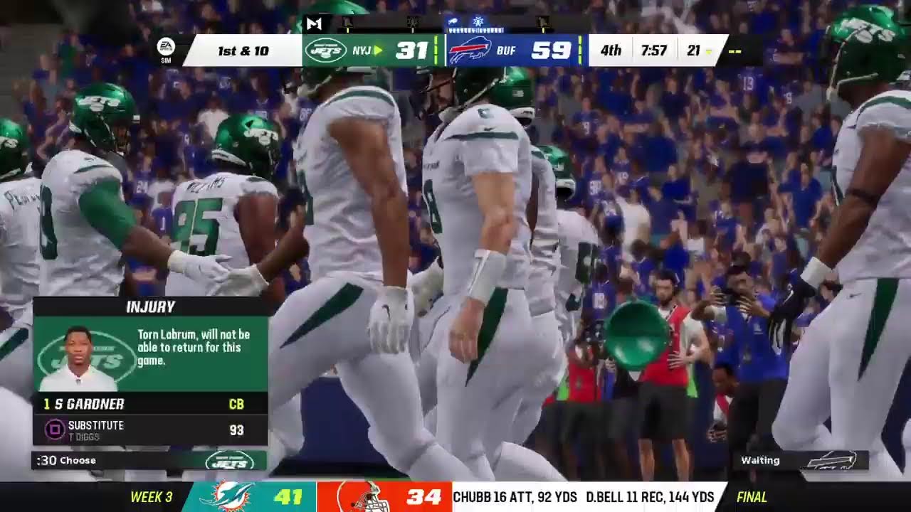 Madden NYJ 2025 week 3 pt1 YouTube