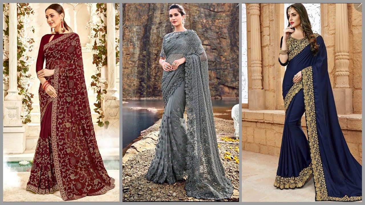 👗New Designer Sarees Collection 2019-2020 / Latest