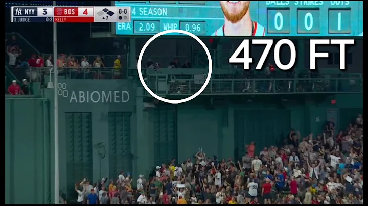 Aaron Judge hits a three run home run 470 ft.!!!!!! vs. Red Sox