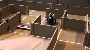 Lego NXT exploring a maze (Preview)
