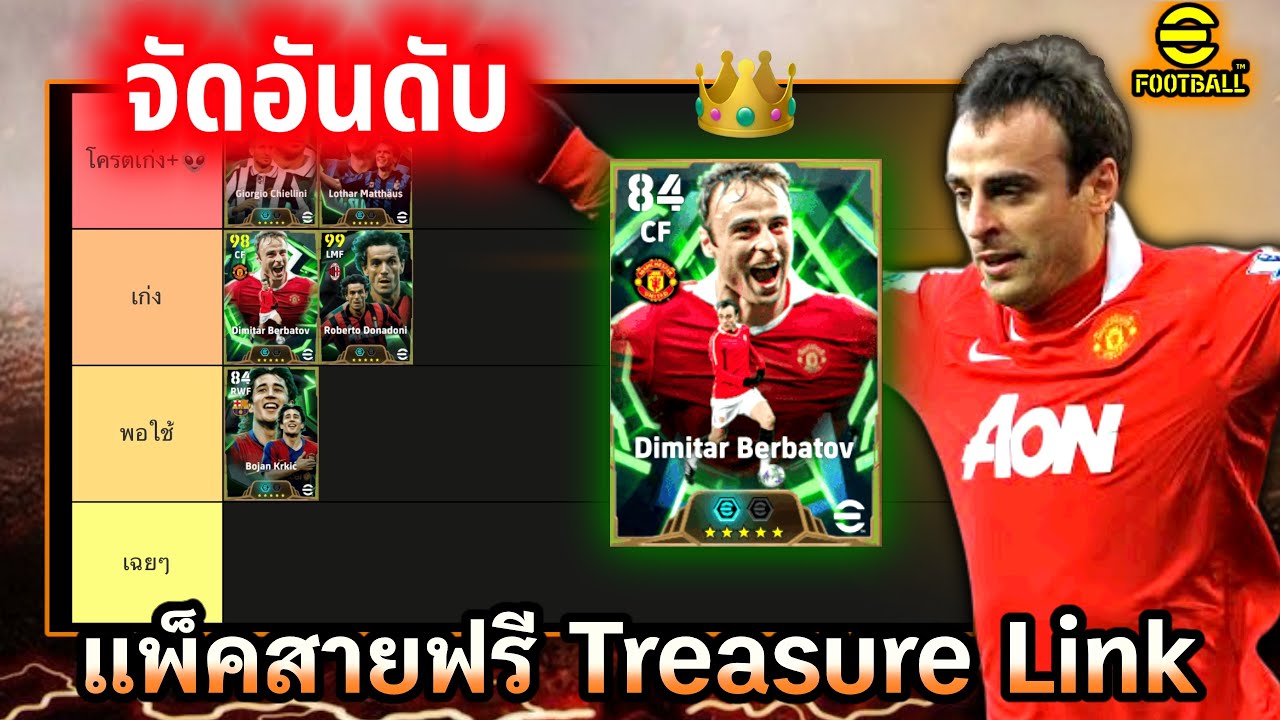 จัดอันดับ eFootball แพ็คสายฟรีที่ดีมาก Treasure Link มาดูกัน!