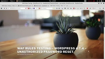 WAF Rule to prevent Wordpress from 0-day Attack