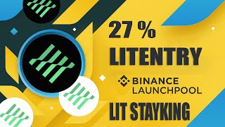 Binance Litentry Lit Launchpool Stayking | Lit Token | Crypto Passive Income Lit Token Farming