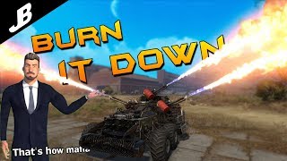Turning up the heat with triple Firebug build - Crossout Gameplay