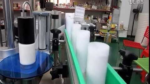 automatic glass bottle label applicator machine pet bottles labeling equipment round bottles labeler