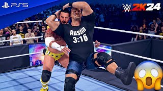 WWE 2K24 - CM Punk vs. Stone Cold - Full Match at WrestleMania 38 | PS5™ [4K60]
