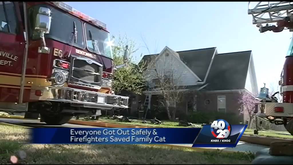 Caught on Camera: Fire crews battle house fire - YouTube