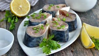 МАЛОСОЛЬНАЯ СКУМБРИЯ. ВКУСНЕЕ  КРАСНОЙ РЫБЫ. ПРОСТОЙ РЕЦЕПТ