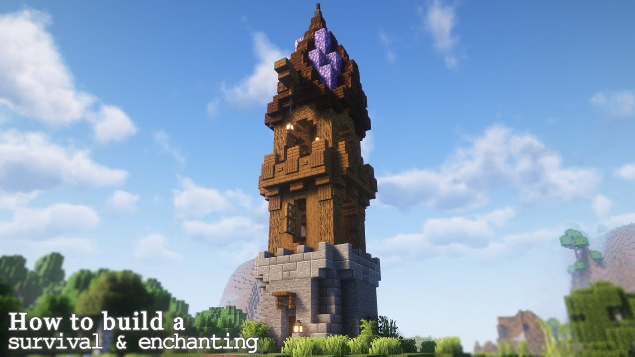 MINECRAFT | Come Costruire Una Torre Degli Incantesimi - YouTube