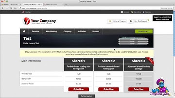 Responsive WHMCS Templates - HTML snippets for tables and product boxes!
