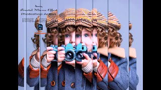 Stunning Fractal Mirror Effect Photoshop Action
