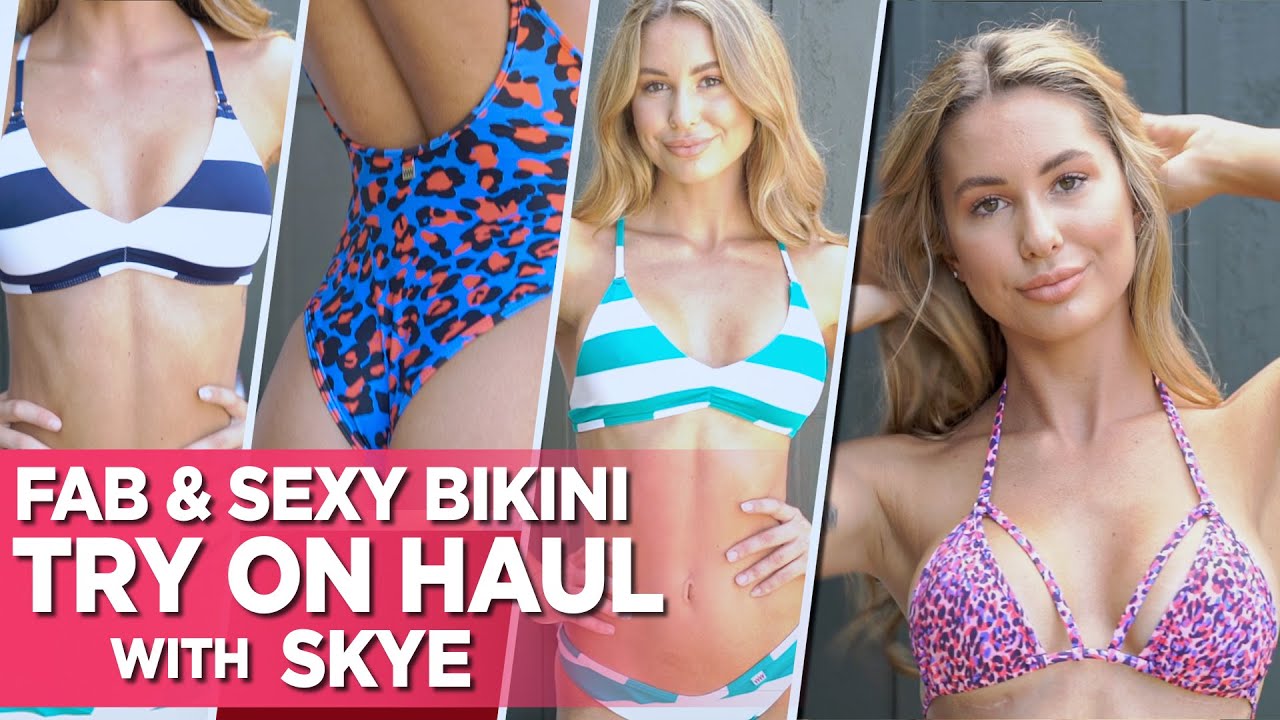 Sexy Bikini Try On Haul With Skye Ft. Fab and Pretty Wicked Weasel Prints
