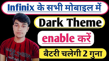 infinix mobile me dark mode kaise enable kare || infinix hot 9,8,10 dark theme setting