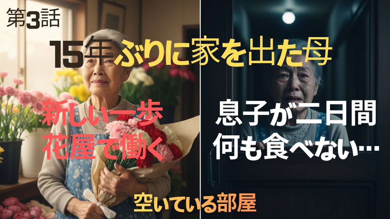 【第3話】空いている部屋「15年ぶりに家を空けた朝」｜15年ぶりに聞こえた息子の声「…ごめん」【シニアドラマ】
