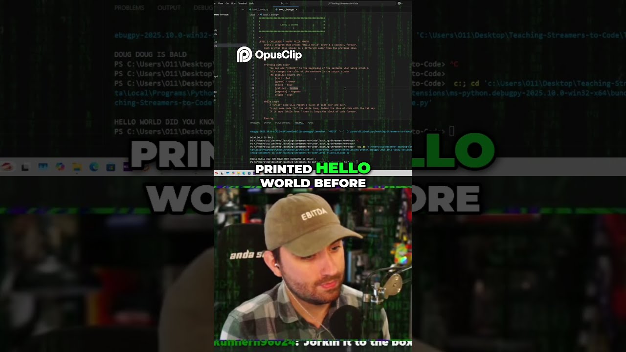 Making A Program That Says Hello World 