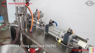 Hzpk Automatic Ketchup Paste Back Seal Bag Packaging Machine With Coder