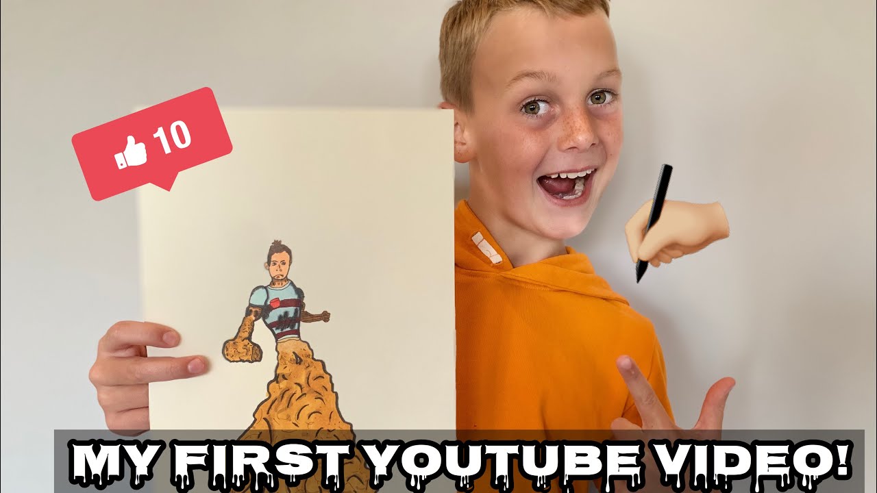 MY FIRST DRAWING VIDEO - YouTube