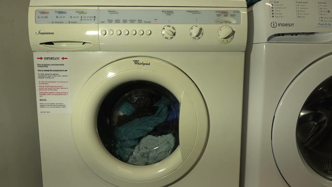 Cotton 60'c + Energy save / Whirlpool Inspirations AWM328