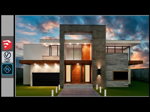 Realistic Exterior Rendering Vray Sketchup #2