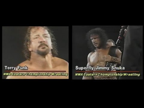 Terry Funk vs. Jimmy Snuka (ECW Tv Title 1993) - YouTube