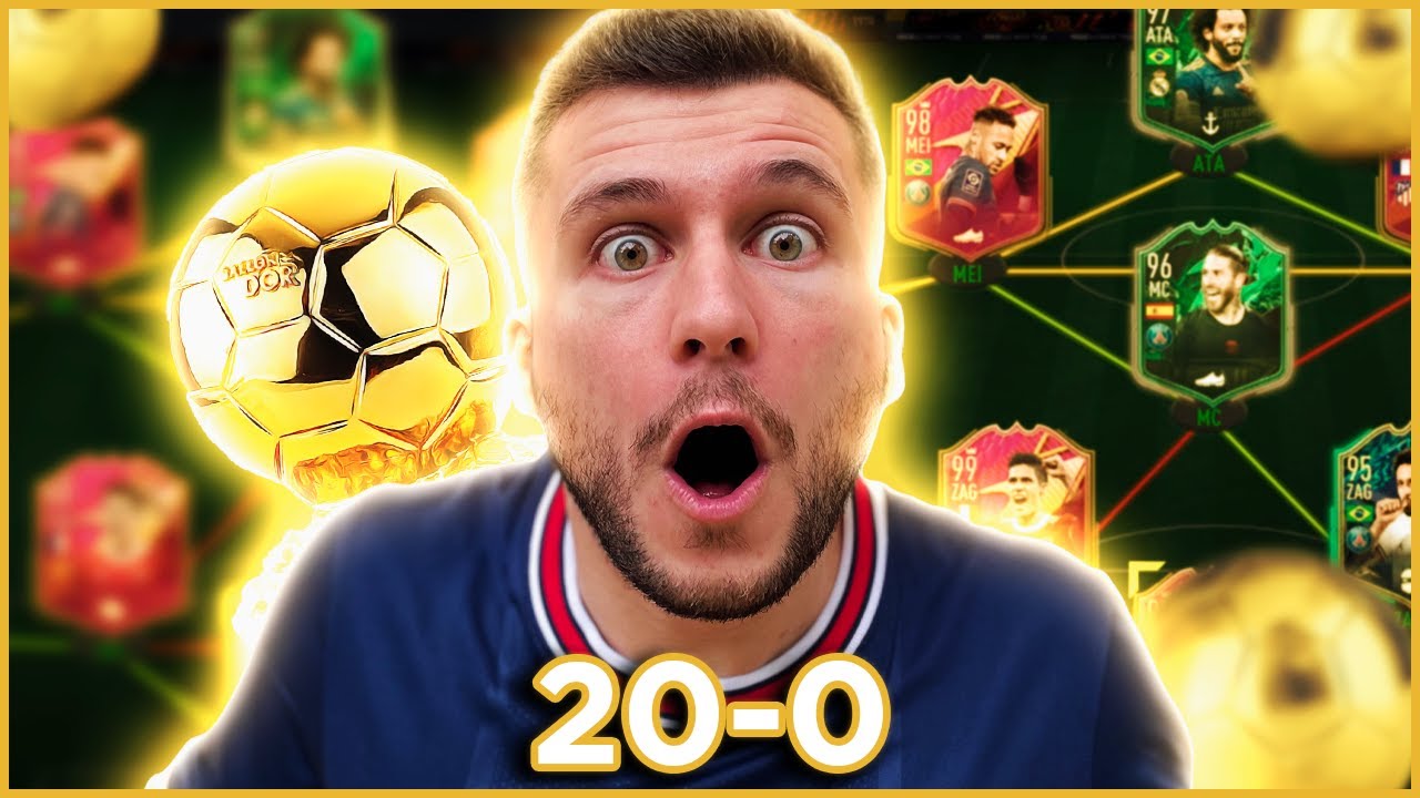 FECHEI 20-0 NO DESAFIO DO FIFA 22!! GOL DE OURO É BOM DEMAIS KKKK!! FIFA 22 ULTIMATE TEAM