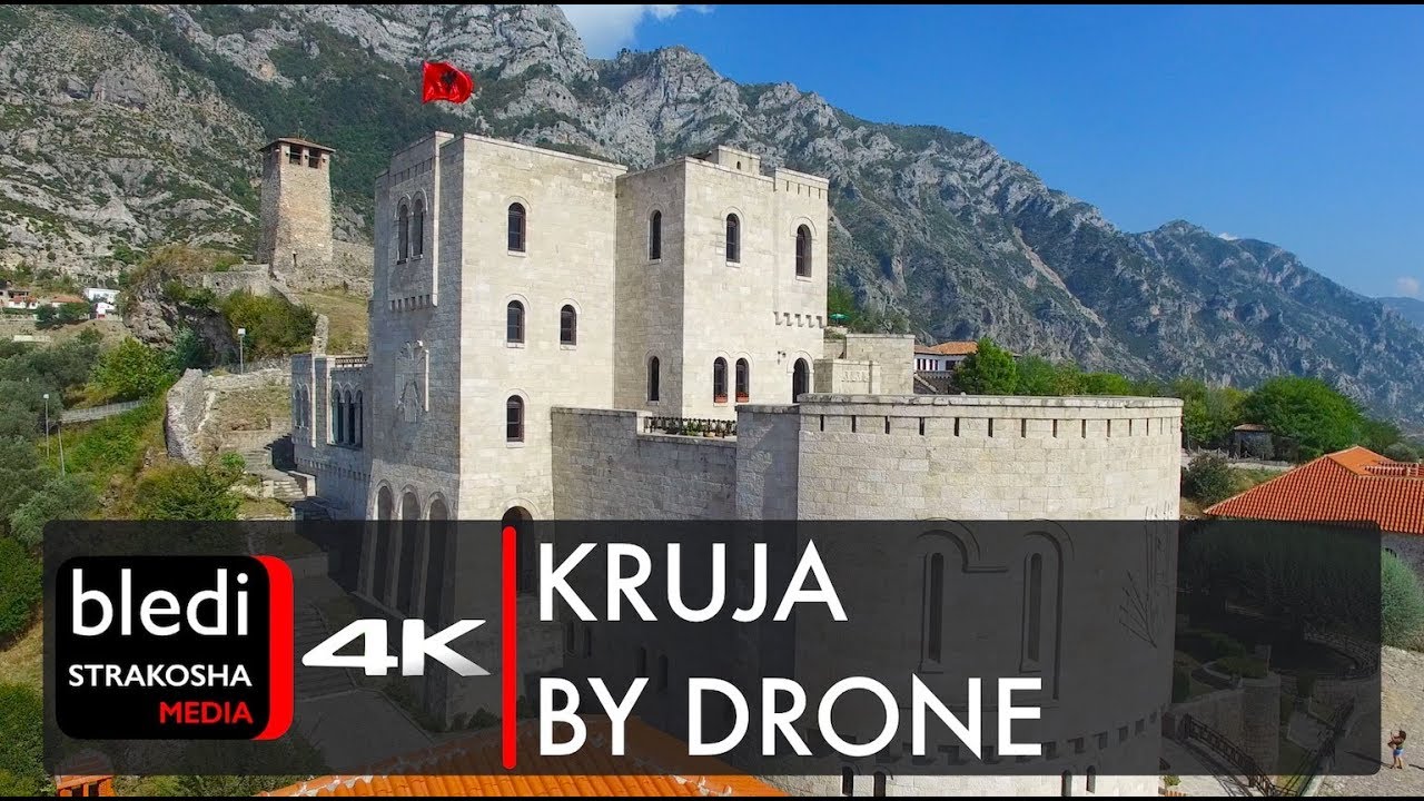 Kruja by drone - Krujë, Albania [4K Ultra HD]