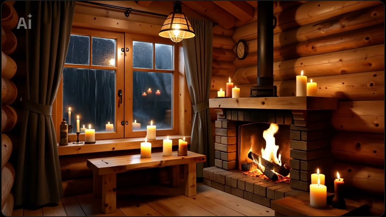 La noche cae lentamente…afuera solo se escucha la lluvia.