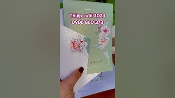 Thiệp cưới giá rẻ tại quận 3/Cheap wedding invitations for children in District 3 #shotrs #youtube