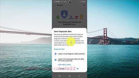 Samsung Galaxy S20 : How to enable or disable Send diagnostic data (Android 10)