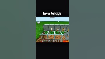 “This Lava Bridge Trick Works PERFECTLY! 😳🔥”#minecraft #usa