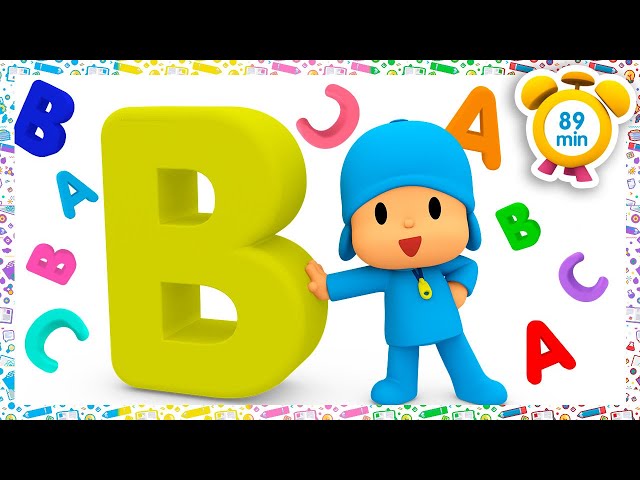 🔤 POCOYO IN ENGLISH - Learn The Alphabet With Pocoyo [89 min] Full Episodes |VIDEOS & CARTOONS class=