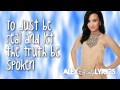 Demi lovato  me myself and time lyrics on screen