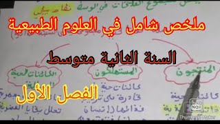 ملخص شامل في العلوم الطبيعية السنة الثانية متوسط 2022