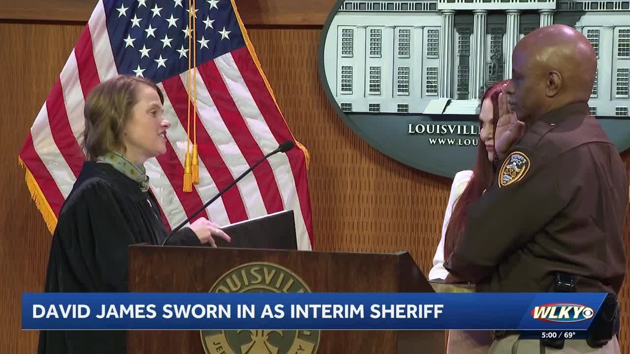 David James sworn in as first Black sheriff in Jefferson County history ...