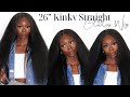 Natural Wig For Black Women | Easy Glueless Wig Install | Kinky Straight 4c Hair Wig Ft. @ISEEHAIR