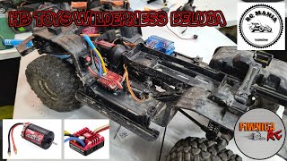 HB Toys Wilderness Beluga-wymiana elektroniki-Hobbywing 1080 / SURPASS HOBBY 5-Slot 20T/Servo 40kg